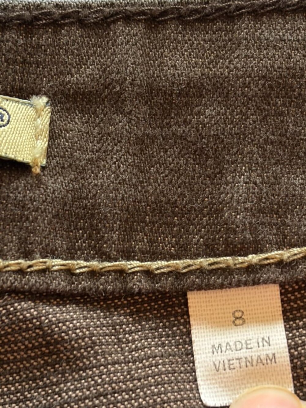 Sergio Valente Size 8 Brown cropped pants - Picture 8 of 14